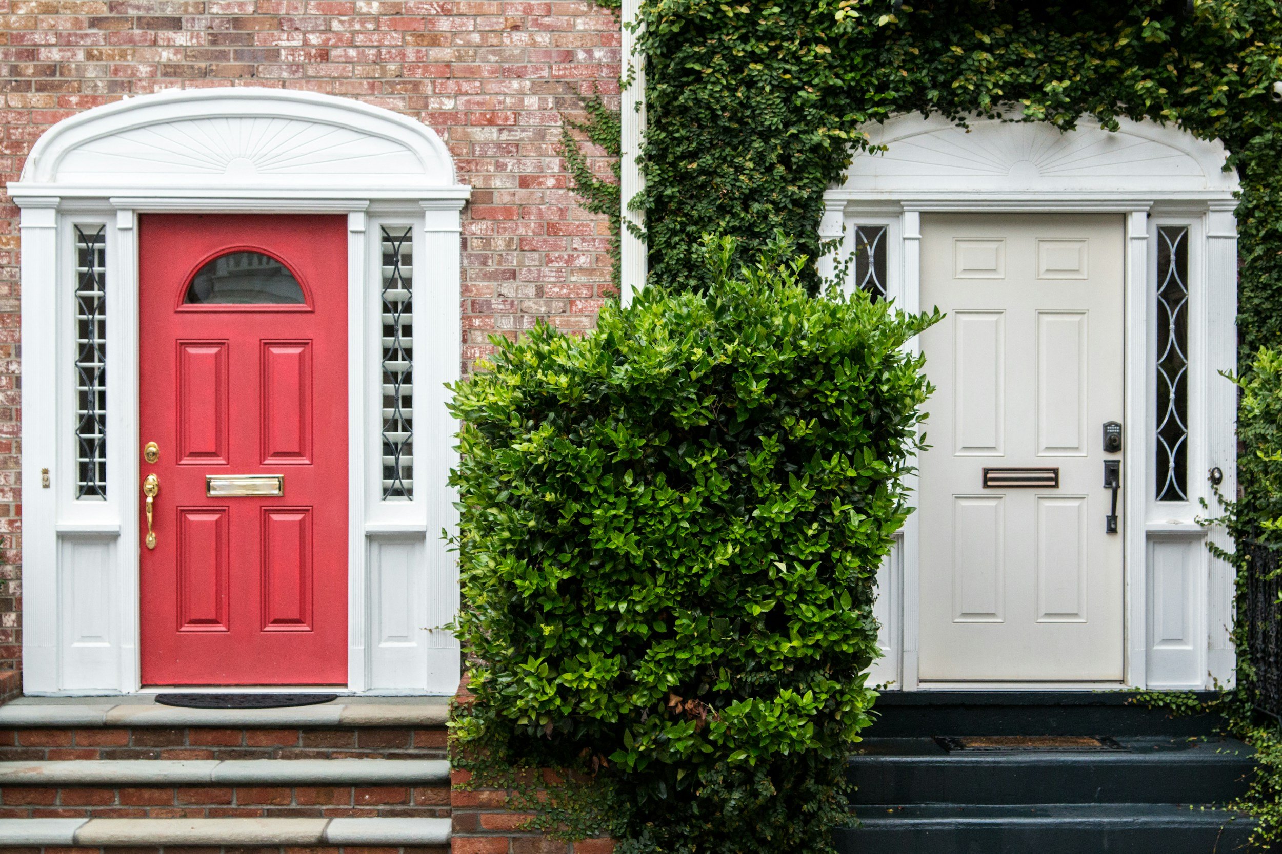 Buying a house for your children with proper financial planning offers long-term benefits, symbolized by two adjacent home doors representing dual property entrances.