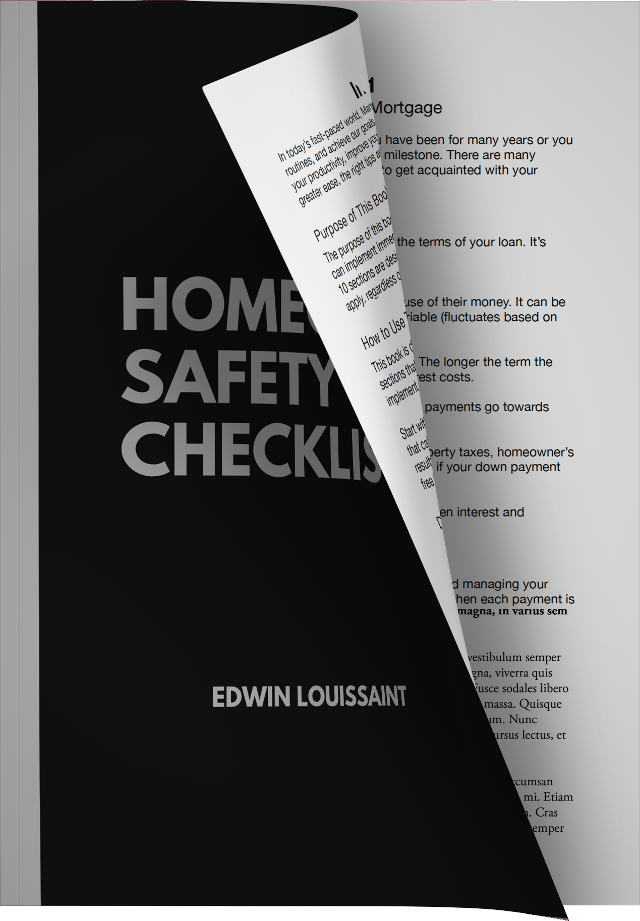 Real Estate Magazine Mockup Showcasing Louissaint Properties